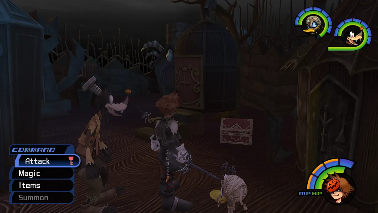Halloween Town Cemetery Between Graves Chest